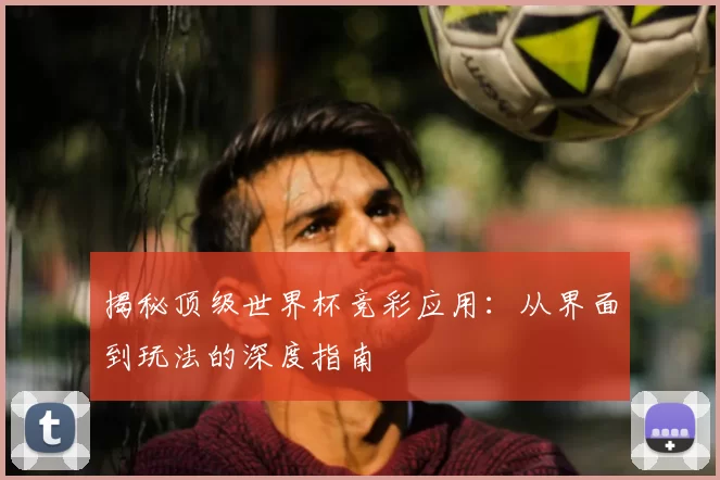 揭秘顶级世界杯竞彩应用:从界面到玩法的深度指南